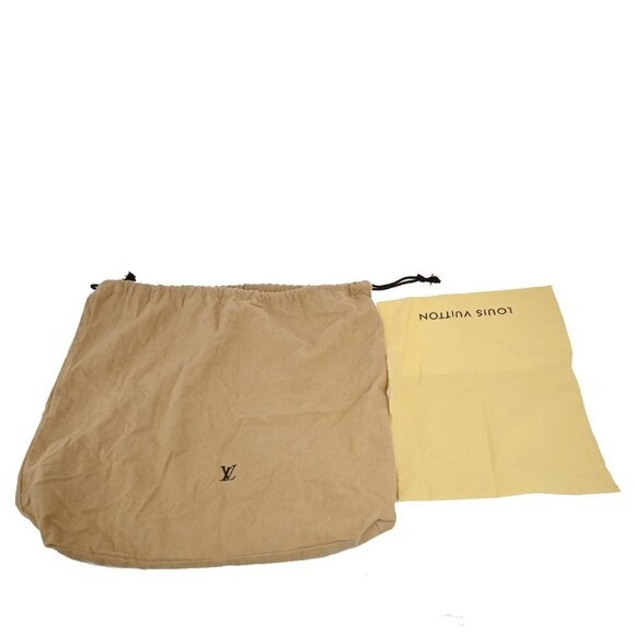 LOUIS VUITTON Logo 10 Set Dust Bag Drawstring Canvas Cotton Beige Brown - Picture 11 of 16